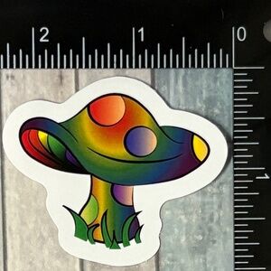 🌀10/$10🌀 Psychedelic Mushroom Reusable Waterproof Sticker Decal
